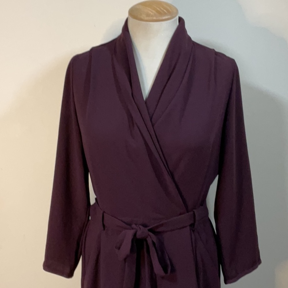 Wilfred Franca Burgundy Wrap Dress Size 4 - Picture 3 of 8